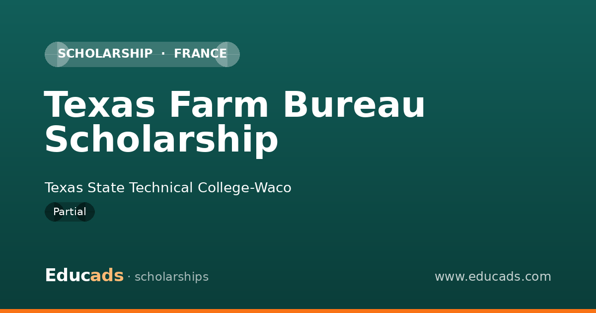 Texas Farm Bureau Scholarship scholarship