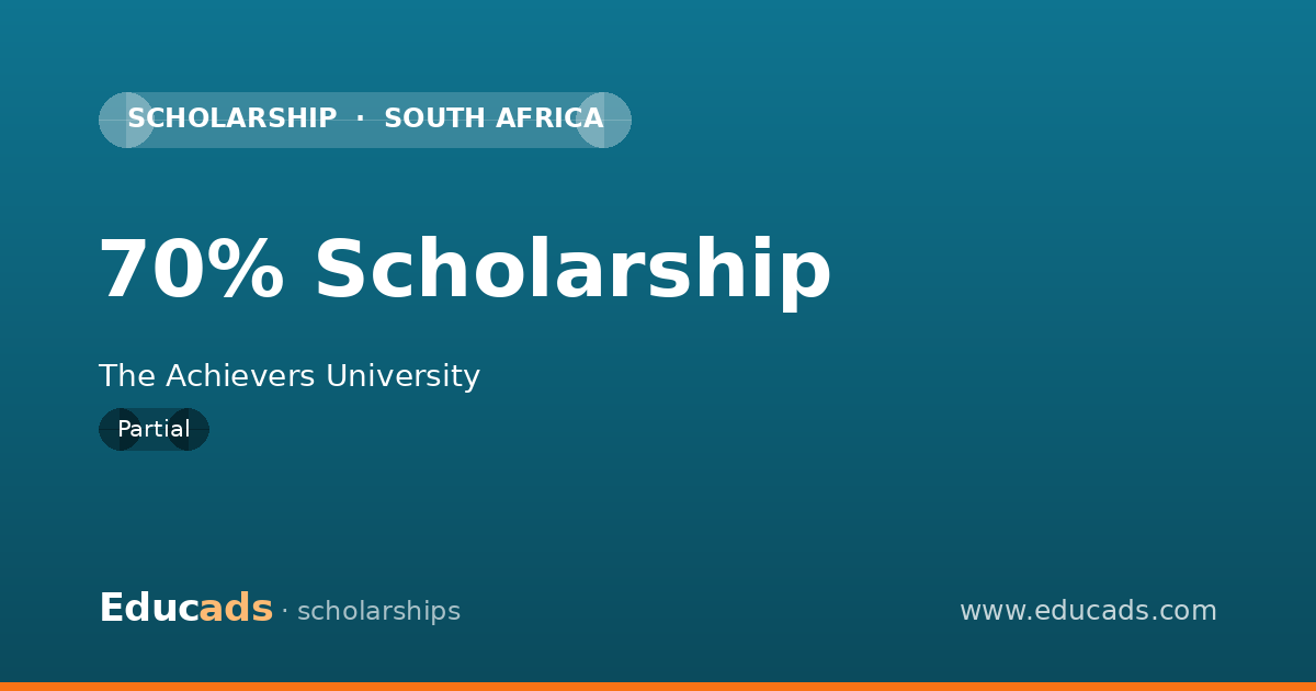70% Scholarship scholarship