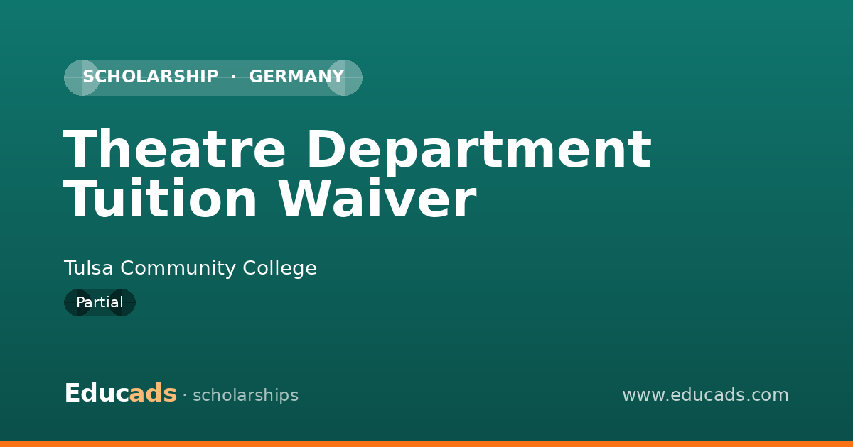 Theatre Department Tuition Waiver scholarship