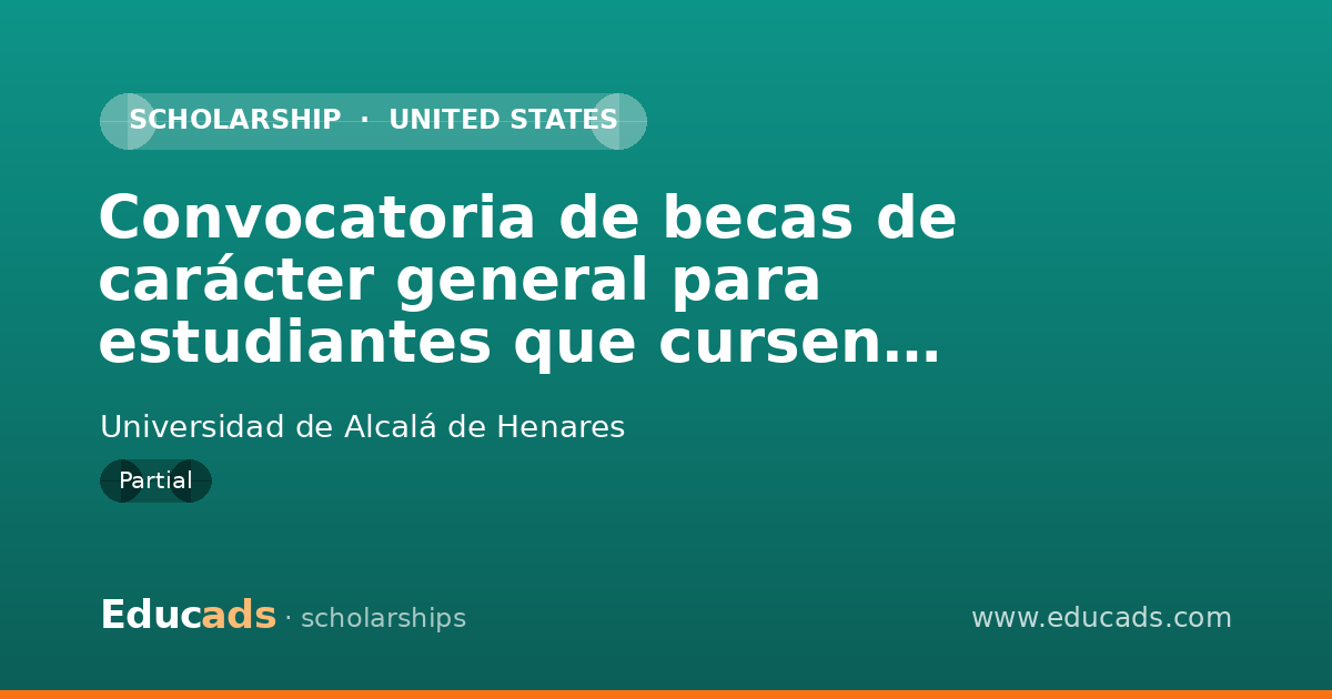 Convocatoria de becas de carácter general para estudiantes que cursen estudios postobligatorios. Curso 2026-27. Ministerio Educación y Formación Profesional. scholarship