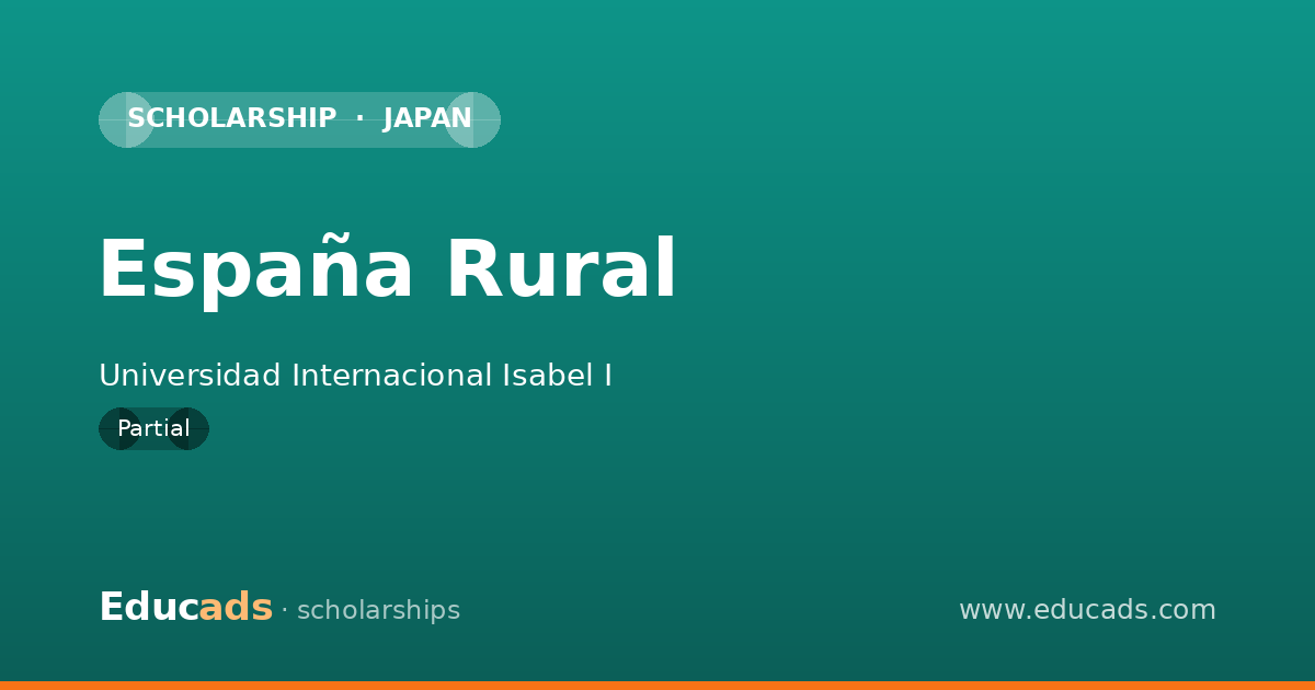 España Rural scholarship