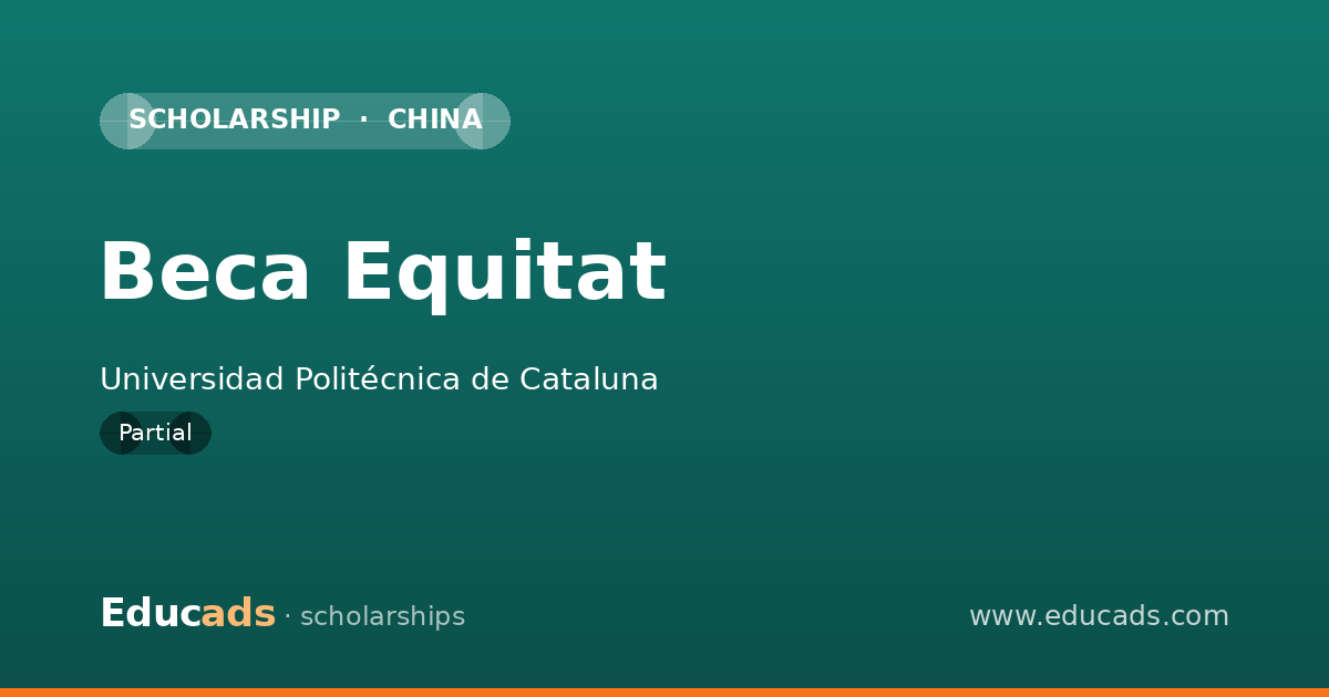 Beca Equitat scholarship