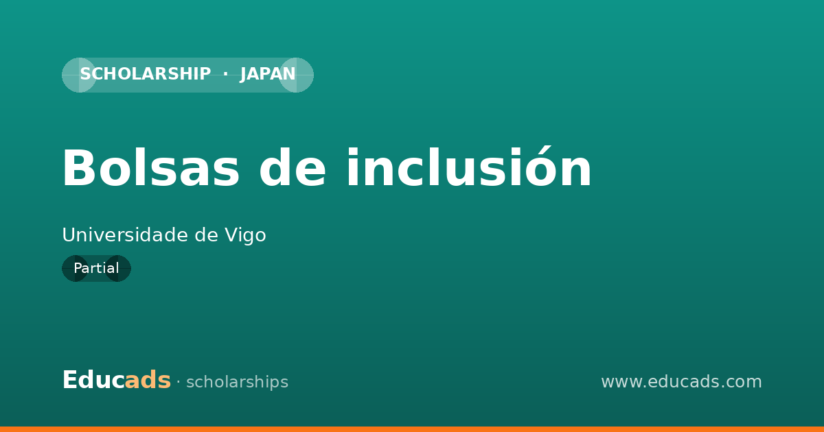 Bolsas de inclusión scholarship