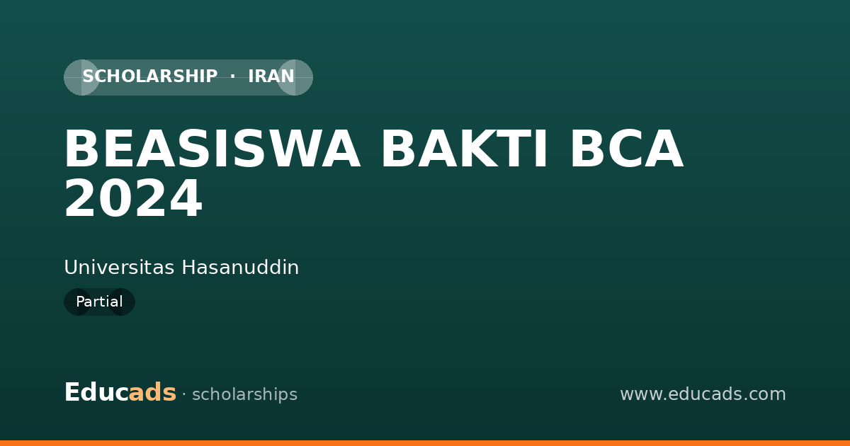 BEASISWA BAKTI BCA 2024 scholarship