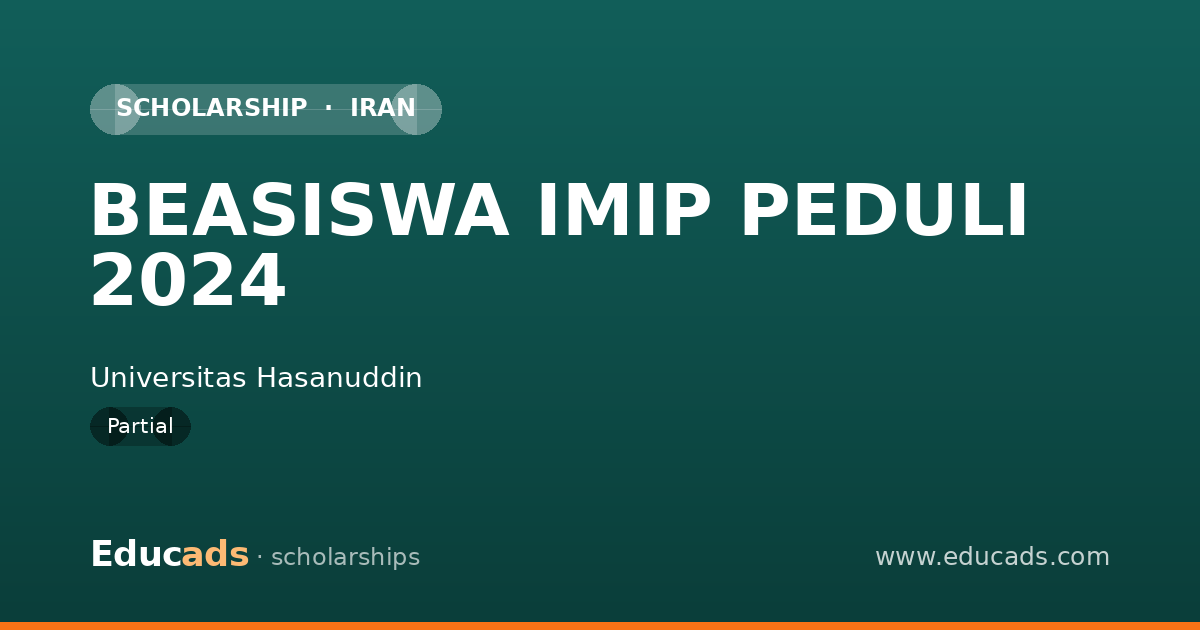 BEASISWA IMIP PEDULI 2024 scholarship