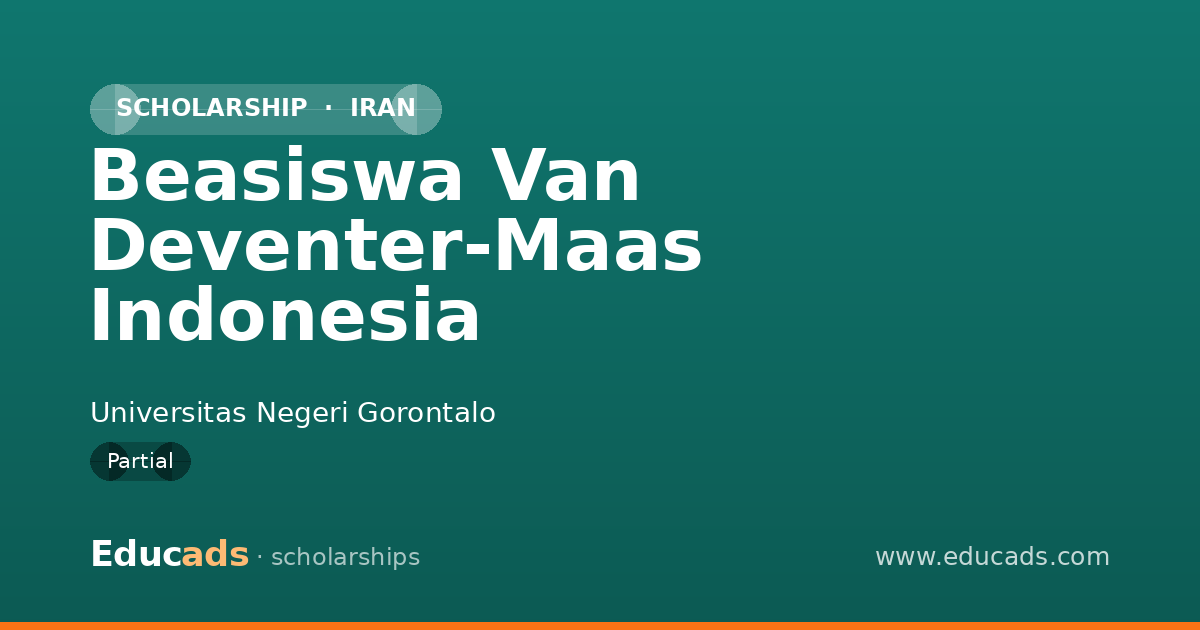 Beasiswa Van Deventer-Maas Indonesia scholarship