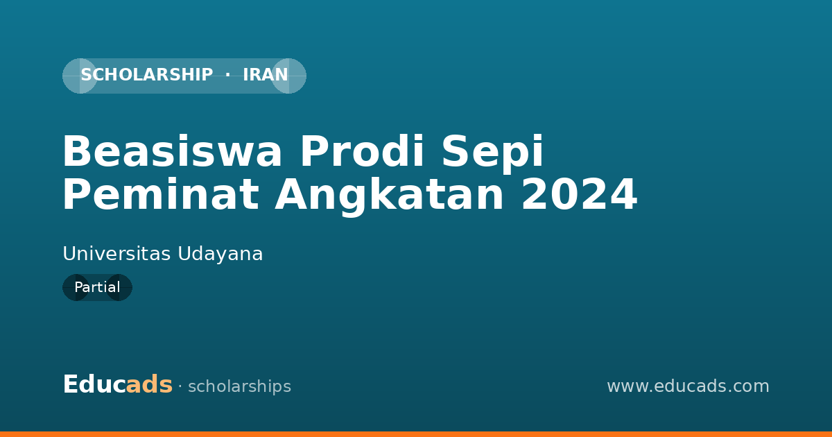 Beasiswa Prodi Sepi Peminat Angkatan 2024 scholarship