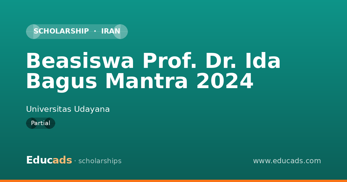 Beasiswa Prof. Dr. Ida Bagus Mantra 2024 scholarship