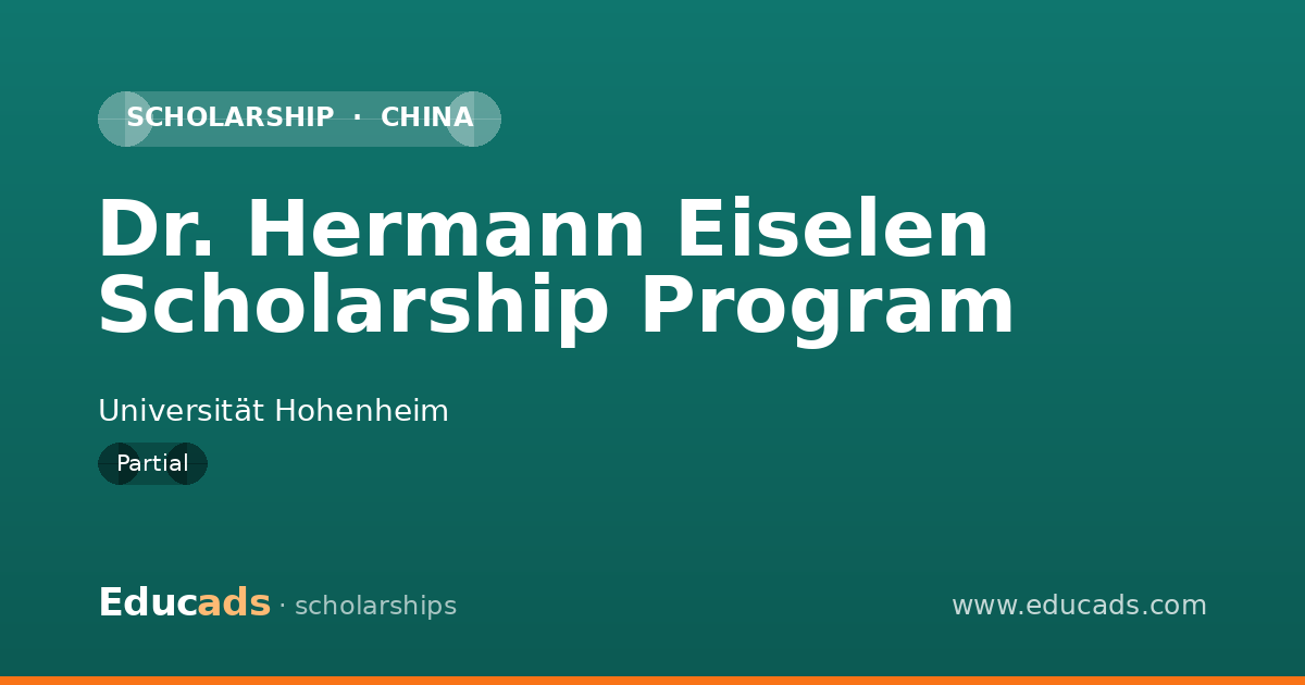 Dr. Hermann Eiselen Scholarship Program scholarship