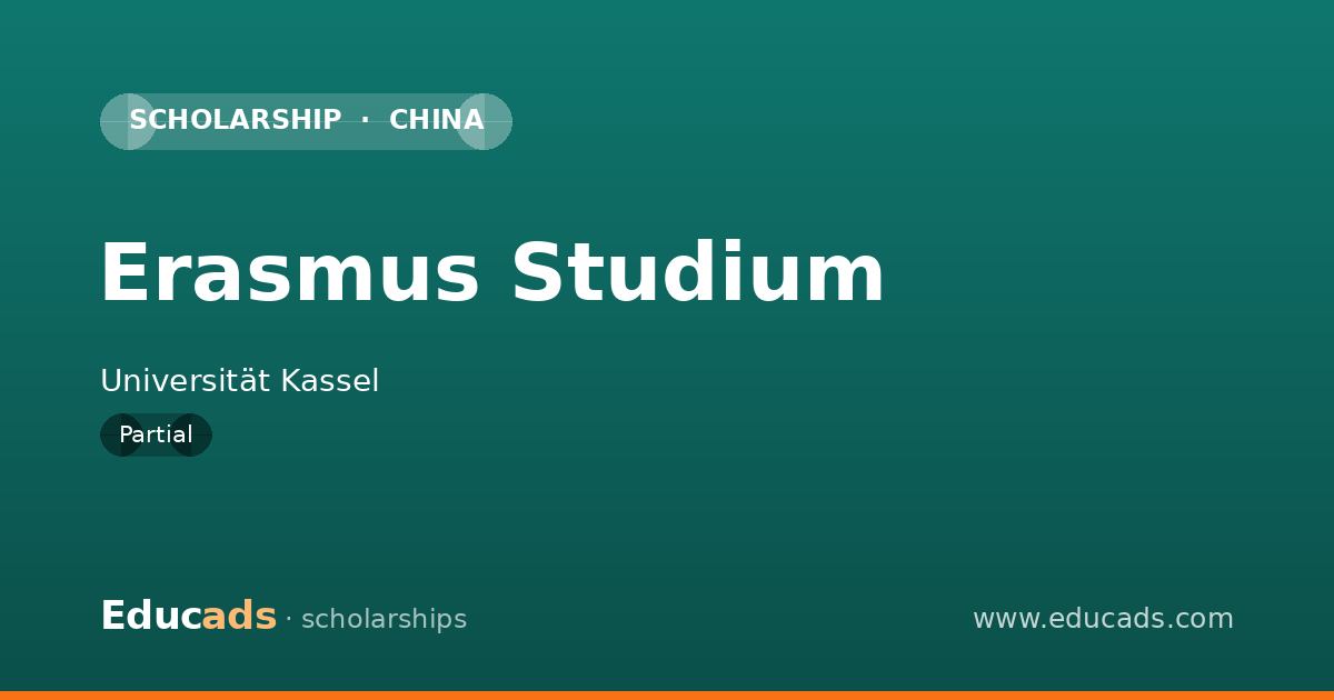 Erasmus Studium scholarship