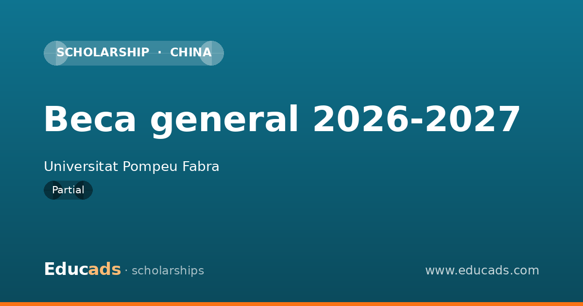 Beca general 2026-2027 scholarship