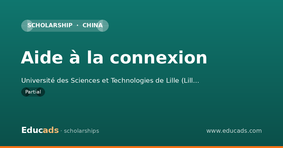 Aide à la connexion scholarship