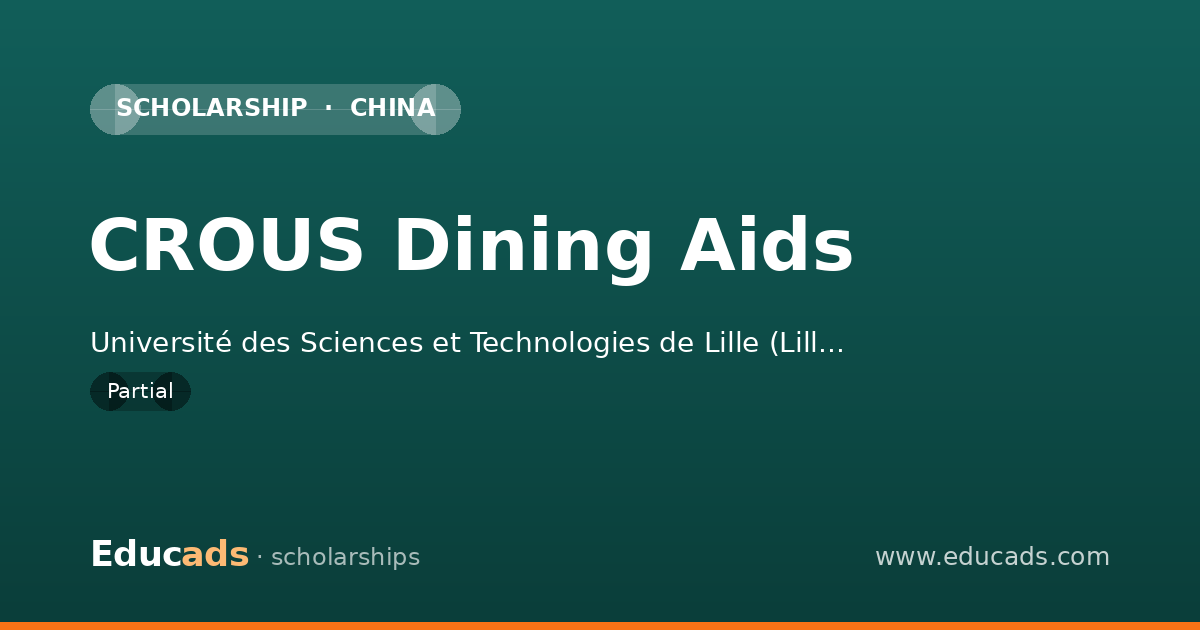 CROUS Dining Aids scholarship