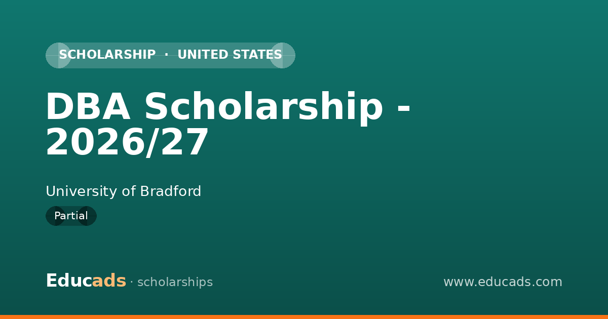 DBA Scholarship - 2026/27 scholarship