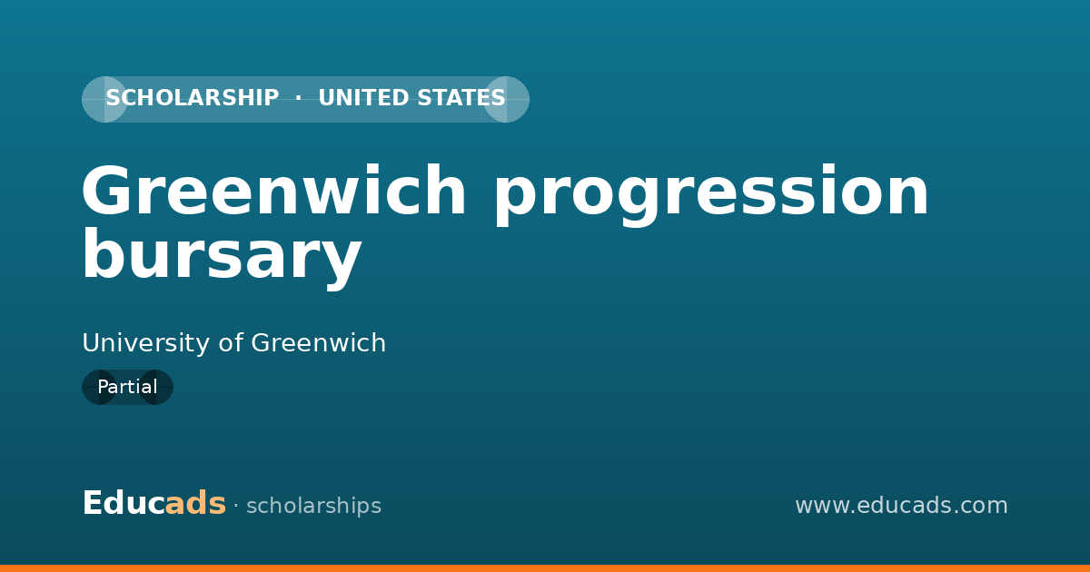 Greenwich progression bursary scholarship