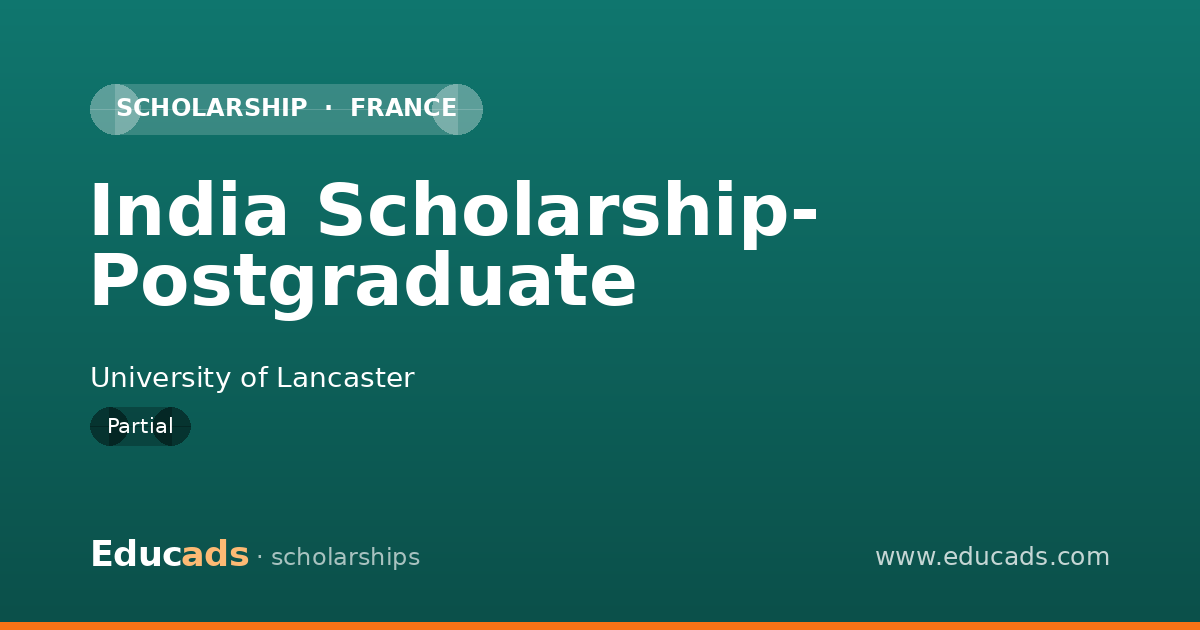 India Scholarship- Postgraduate scholarship