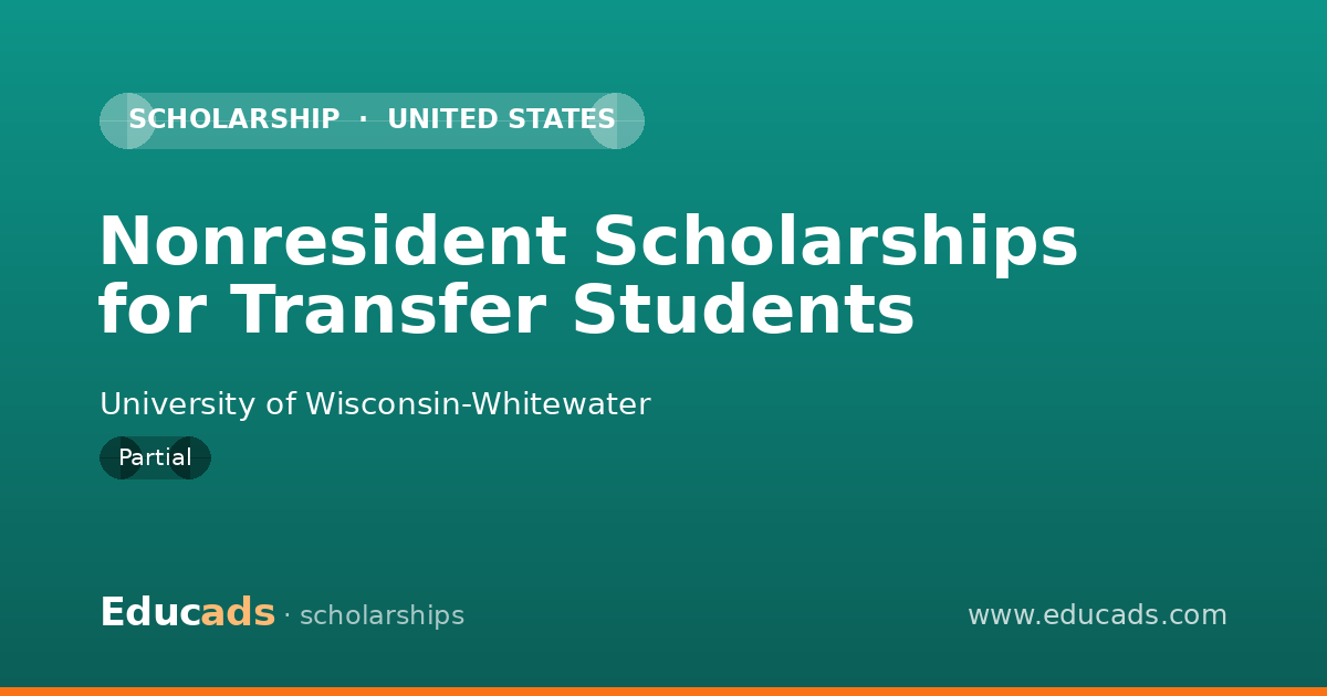 Nonresident Scholarships for Transfer Students scholarship