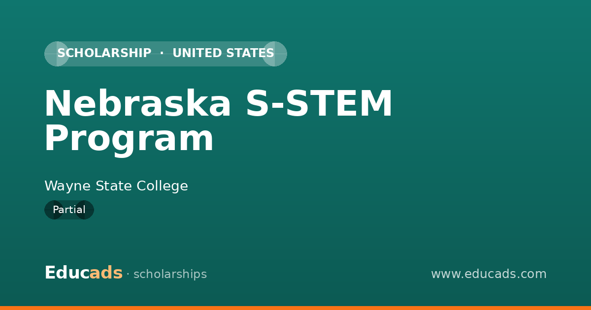 Nebraska S-STEM Program scholarship