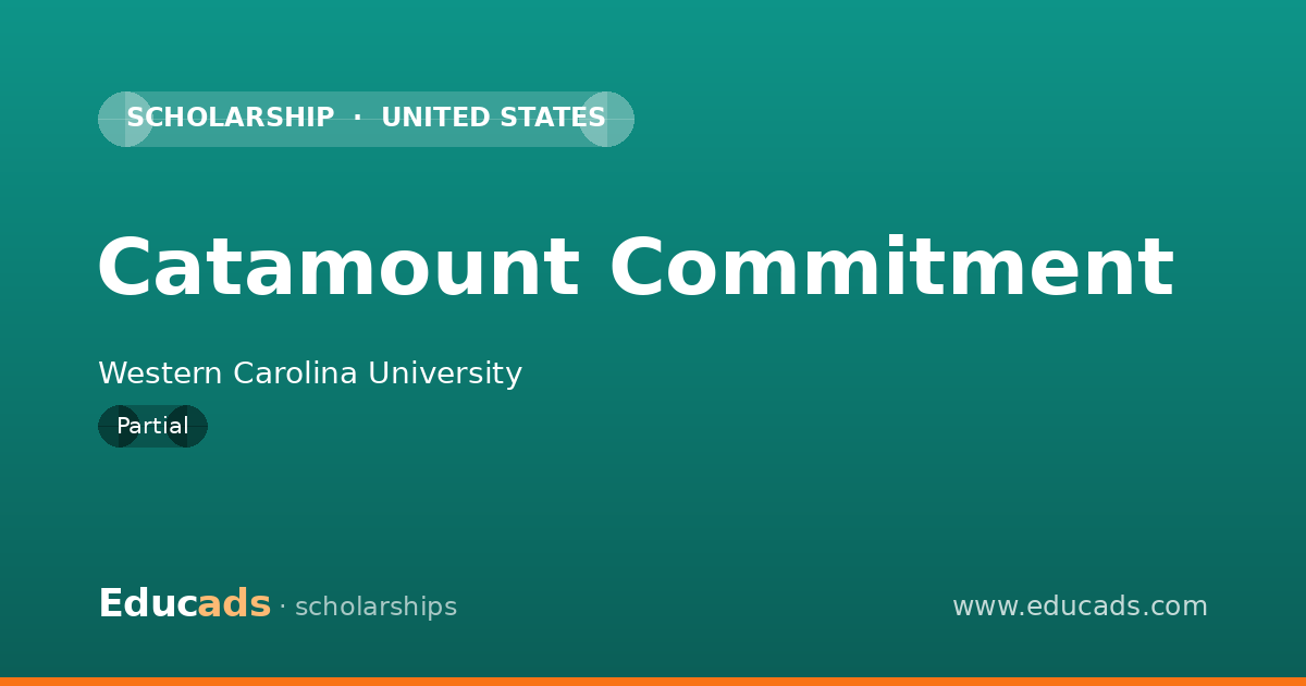 Catamount Commitment scholarship