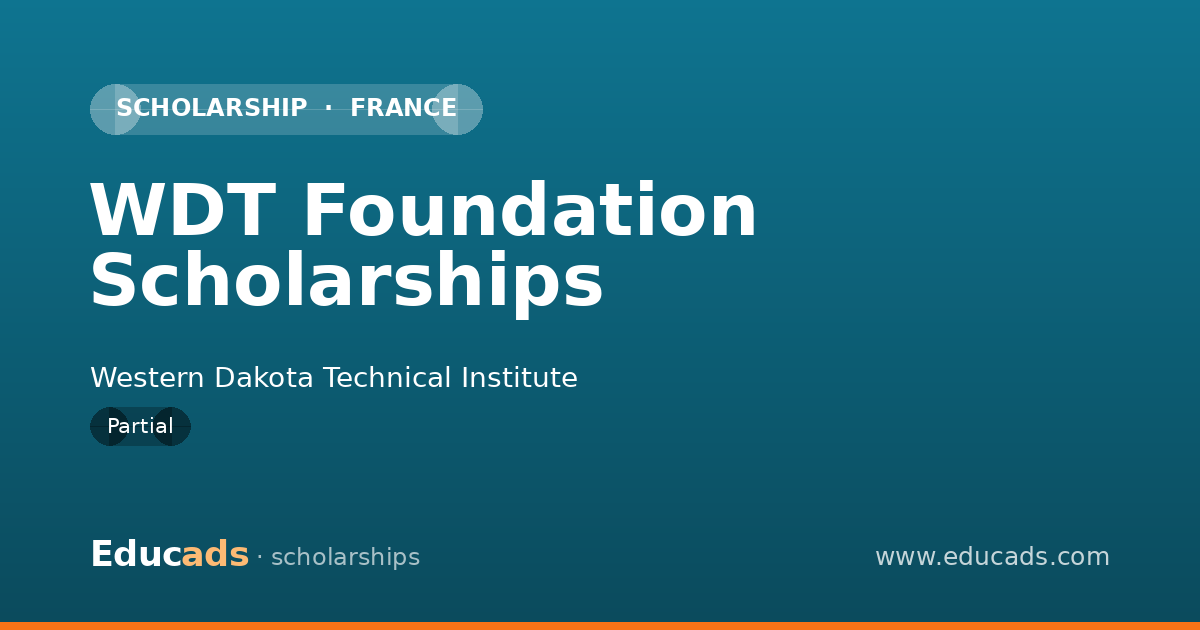 WDT Foundation Scholarships scholarship