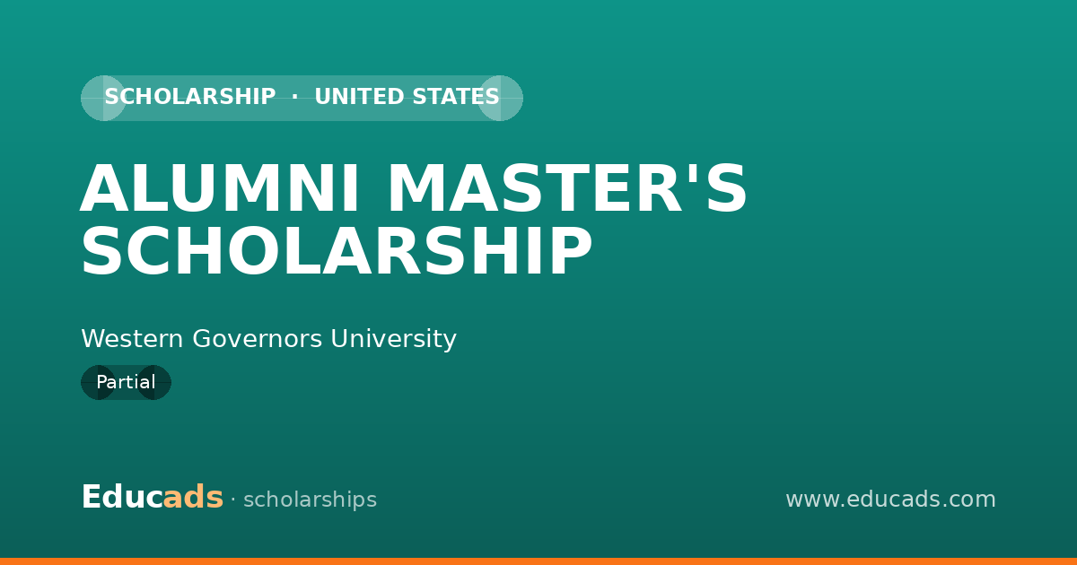 ALUMNI MASTER'S SCHOLARSHIP scholarship