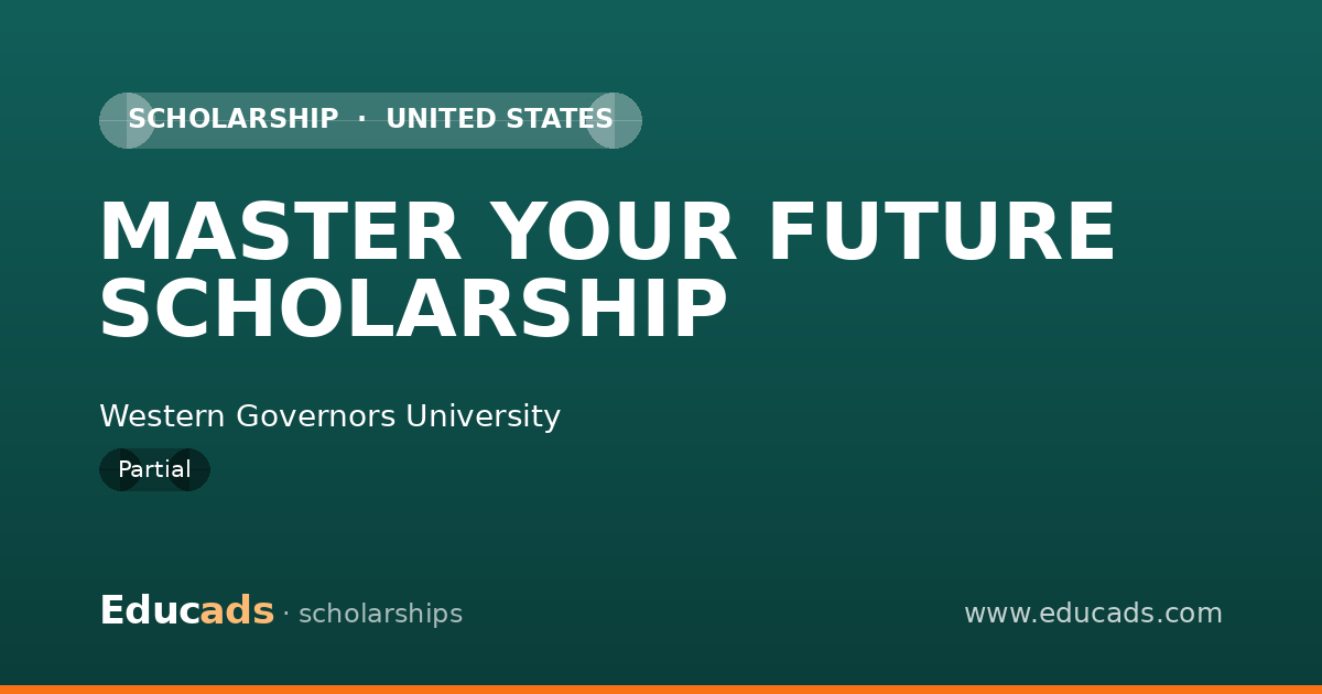 MASTER YOUR FUTURE SCHOLARSHIP scholarship