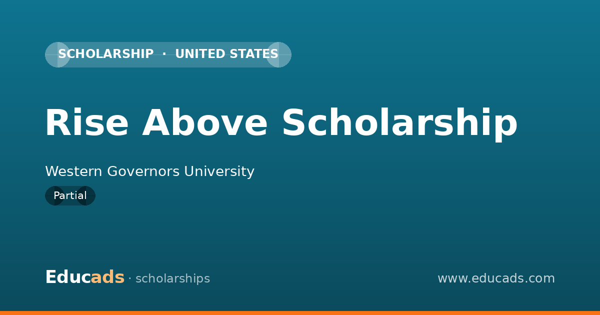 Rise Above Scholarship scholarship