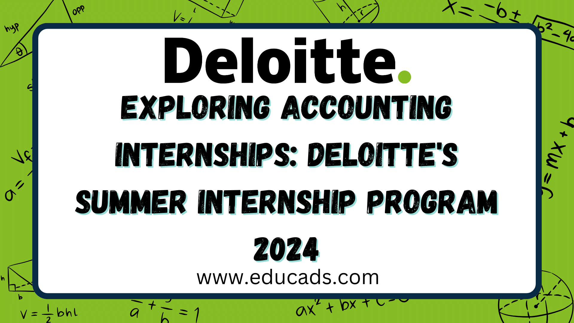 Exploring Accounting Internships Deloitte's Summer Internship Program 2024
