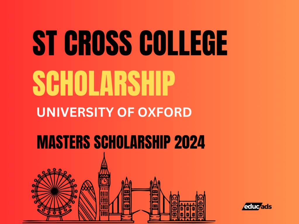 St Cross College Scholarship 2024 Partially Funded
